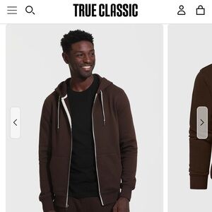 True Classic Men’s French Terry Zip Hoodie